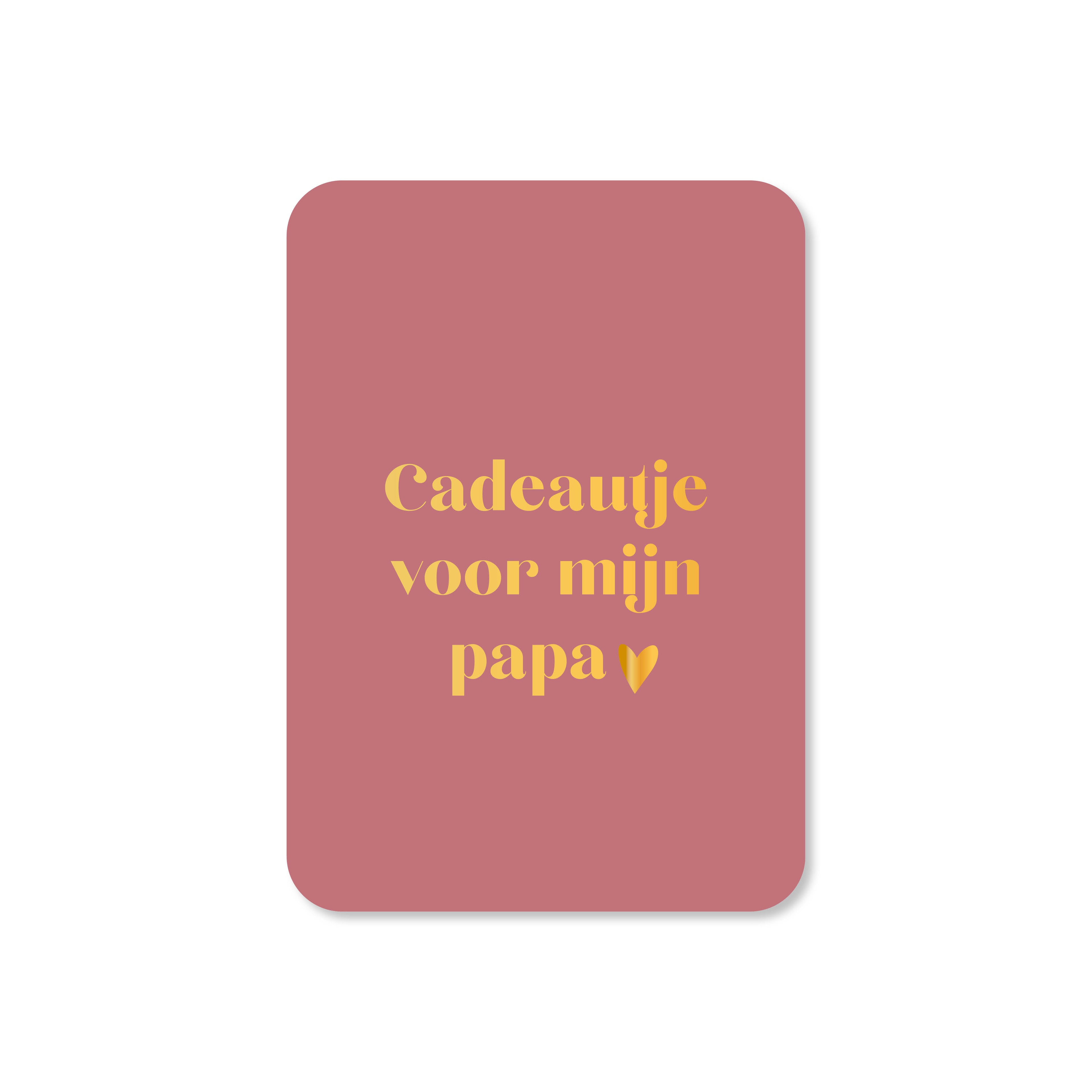 Minikaart in de kleur paars met de tekst &