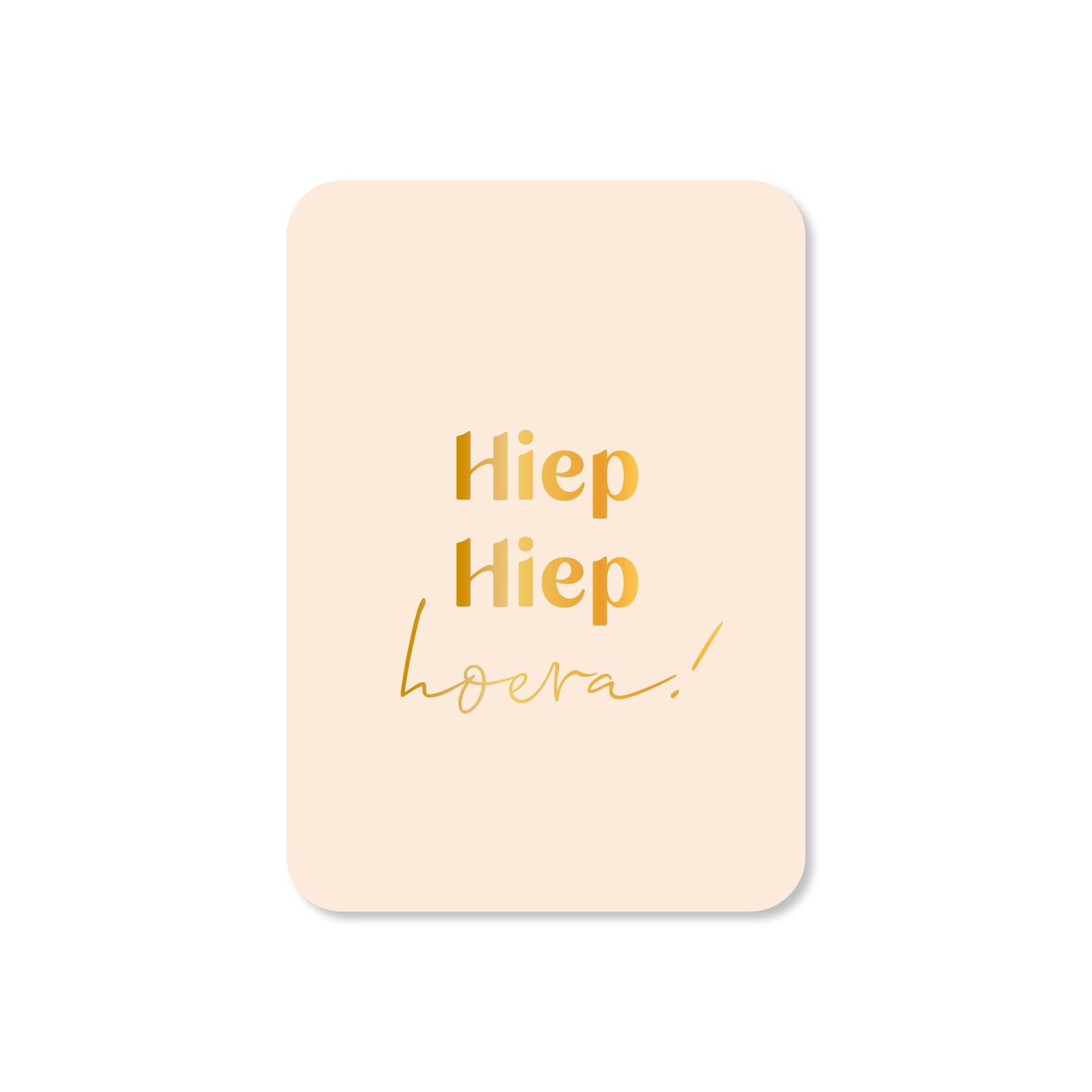 Minikaart in de kleur beige met de tekst &