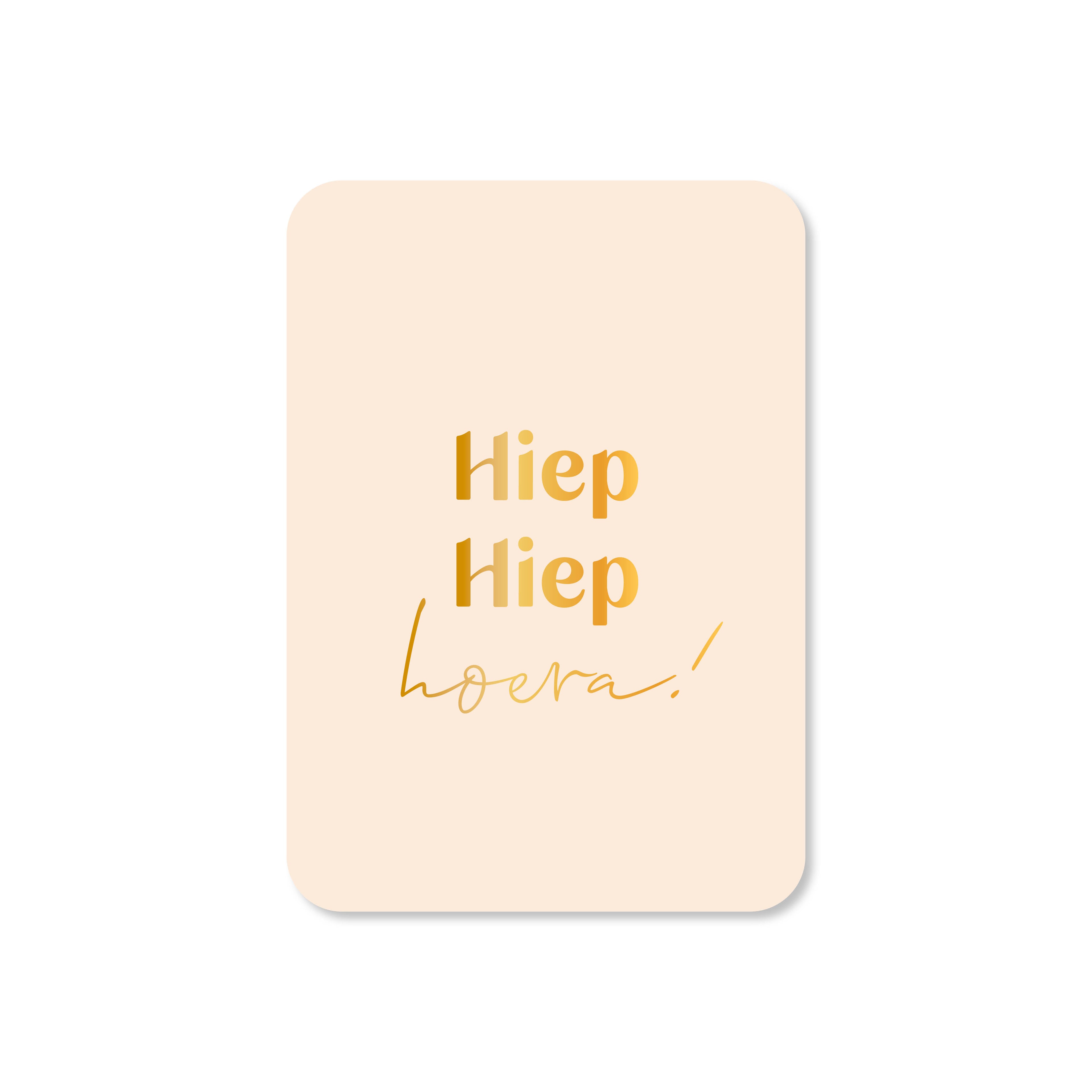 Minikaart in de kleur beige met de tekst &