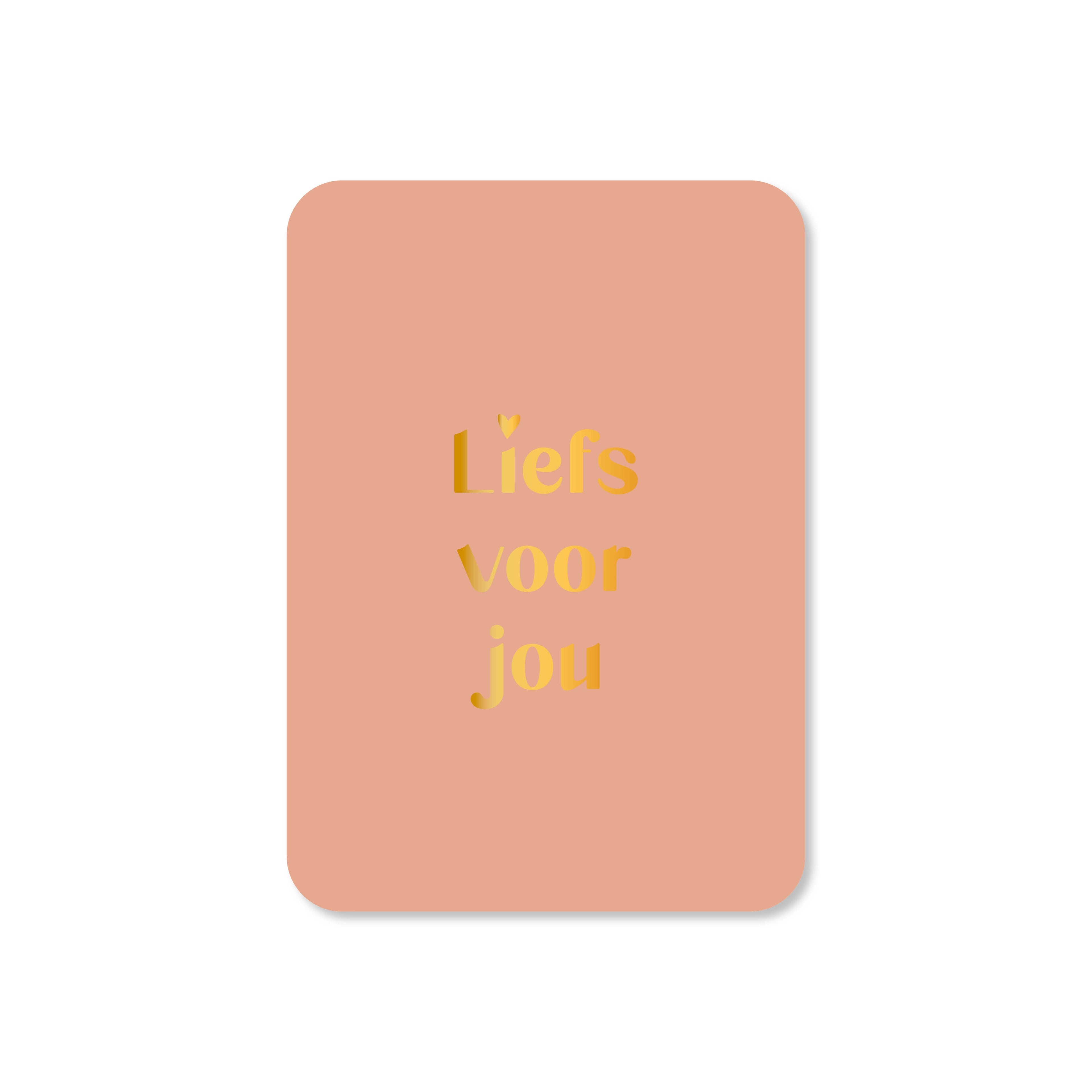 Minikaart in de kleur roze met de tekst &