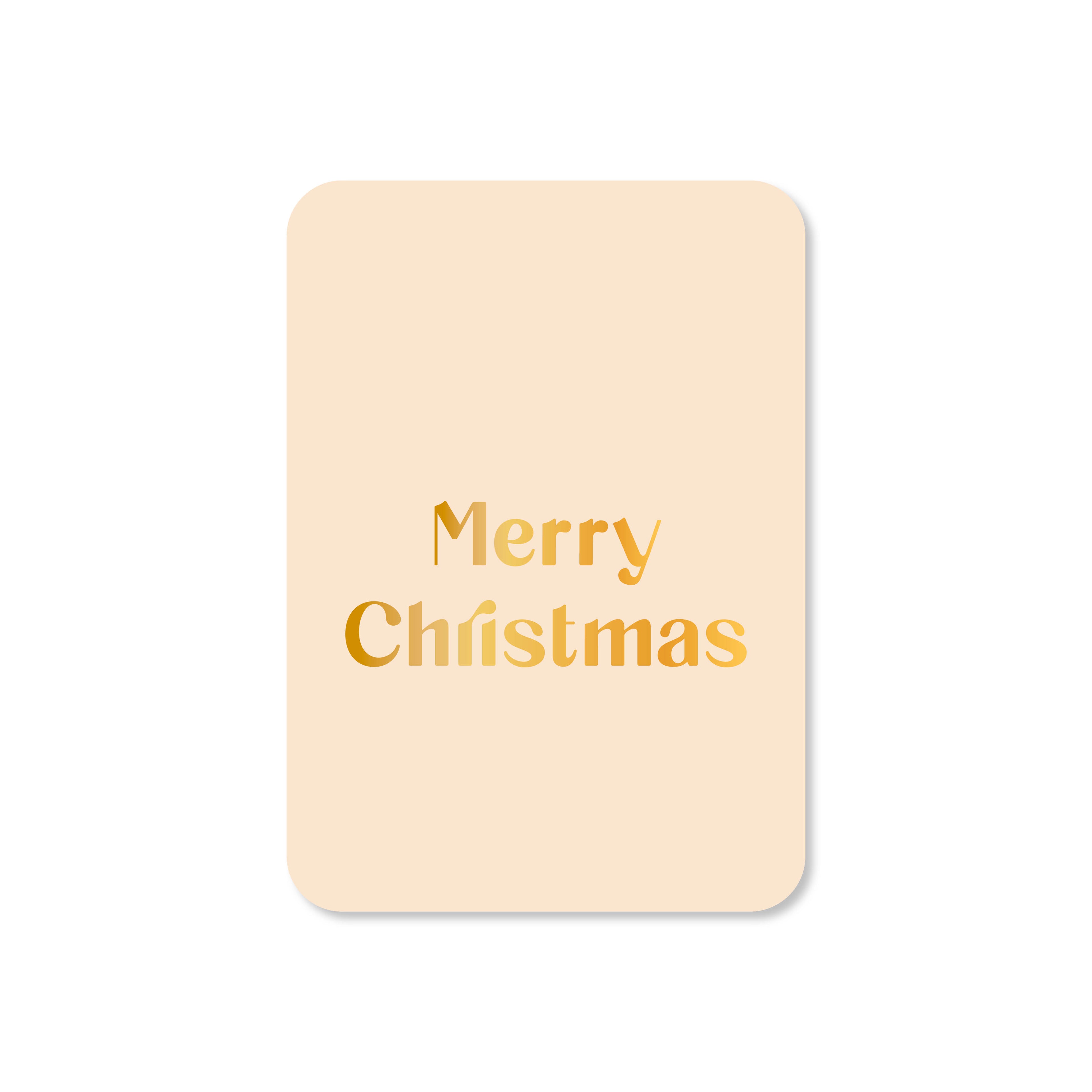 Minikaart in de kleur beige met de tekst &