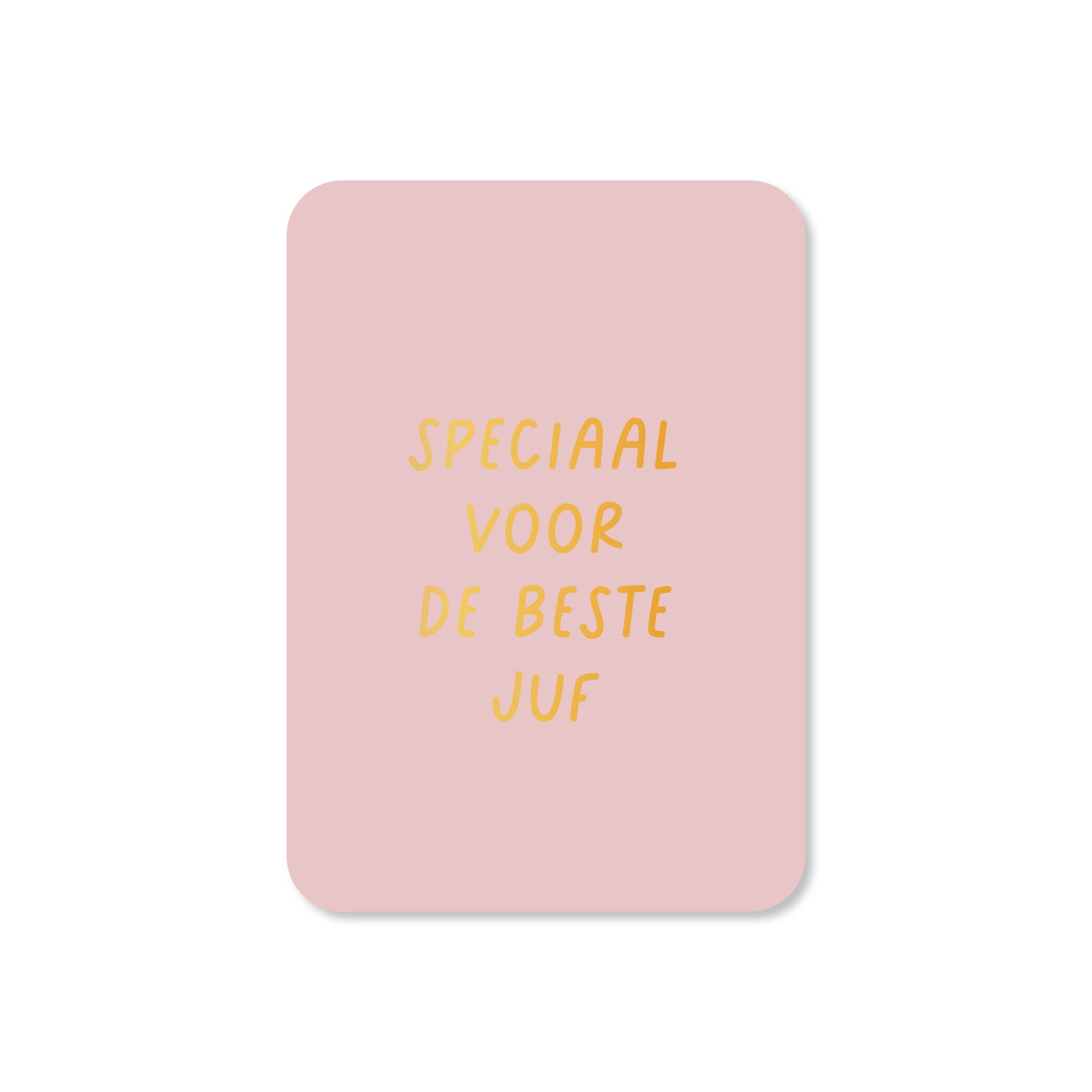 Minikaart in de kleur lila met de tekst &