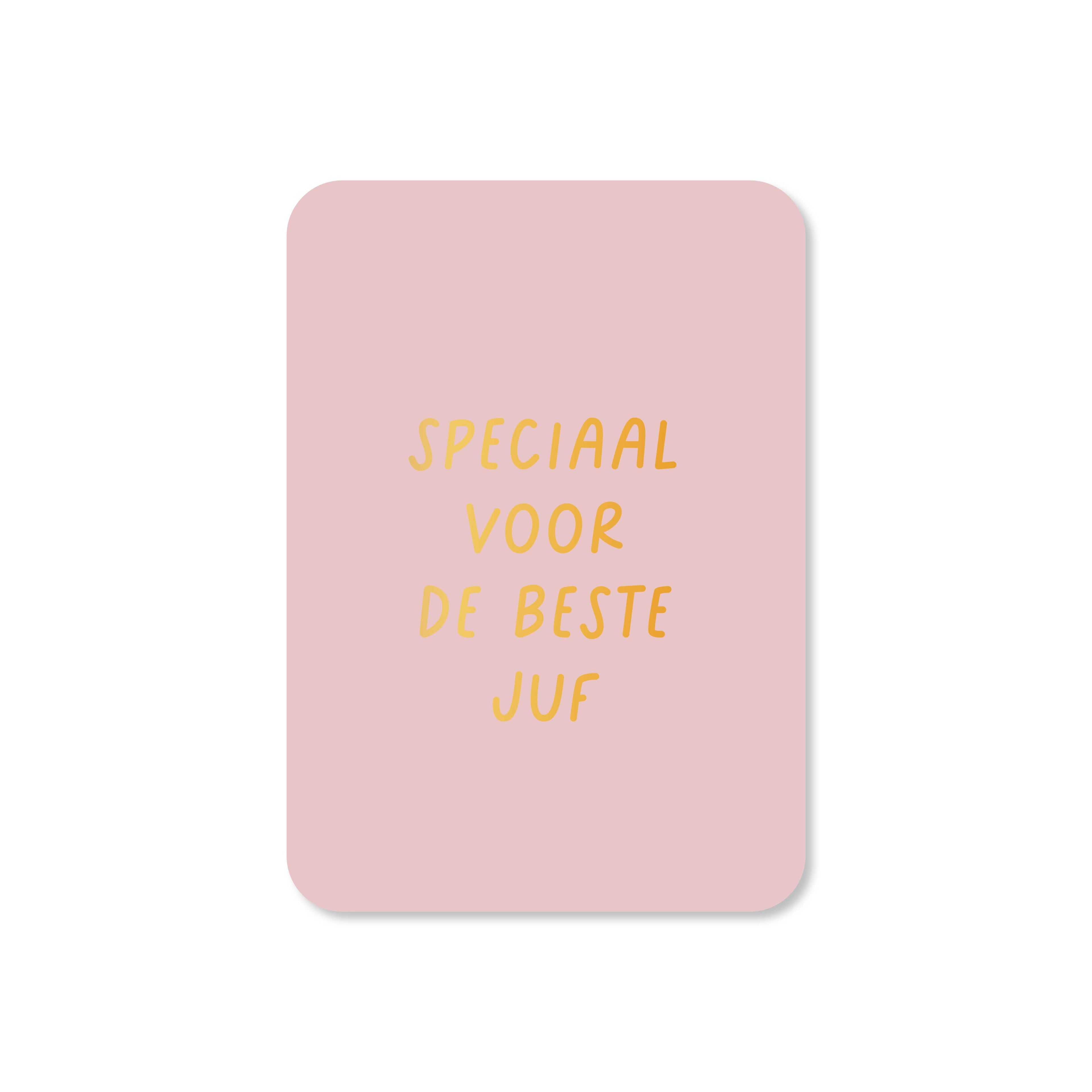 Minikaart in de kleur lila met de tekst &