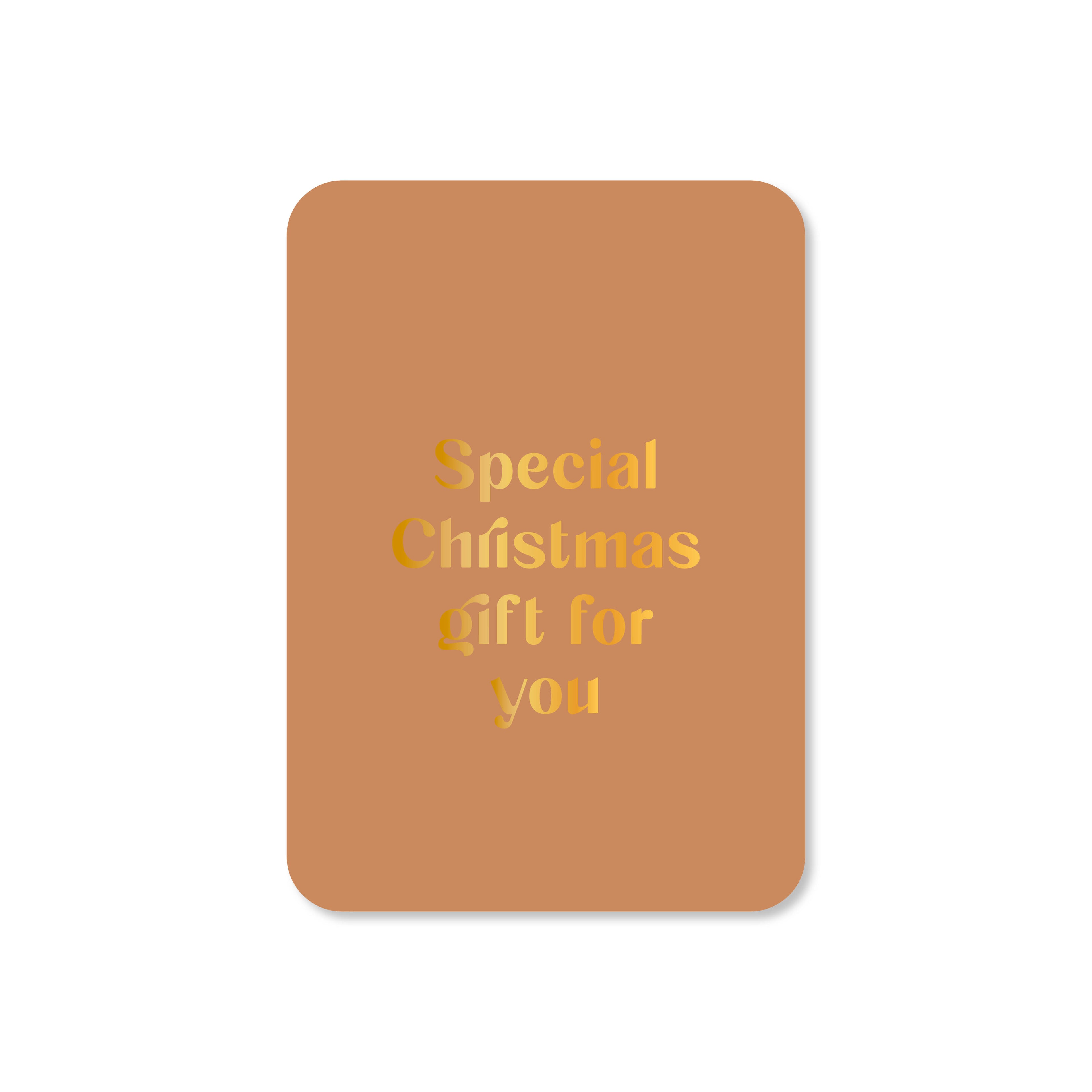 Minikaart in de kleur bruin met de tekst &