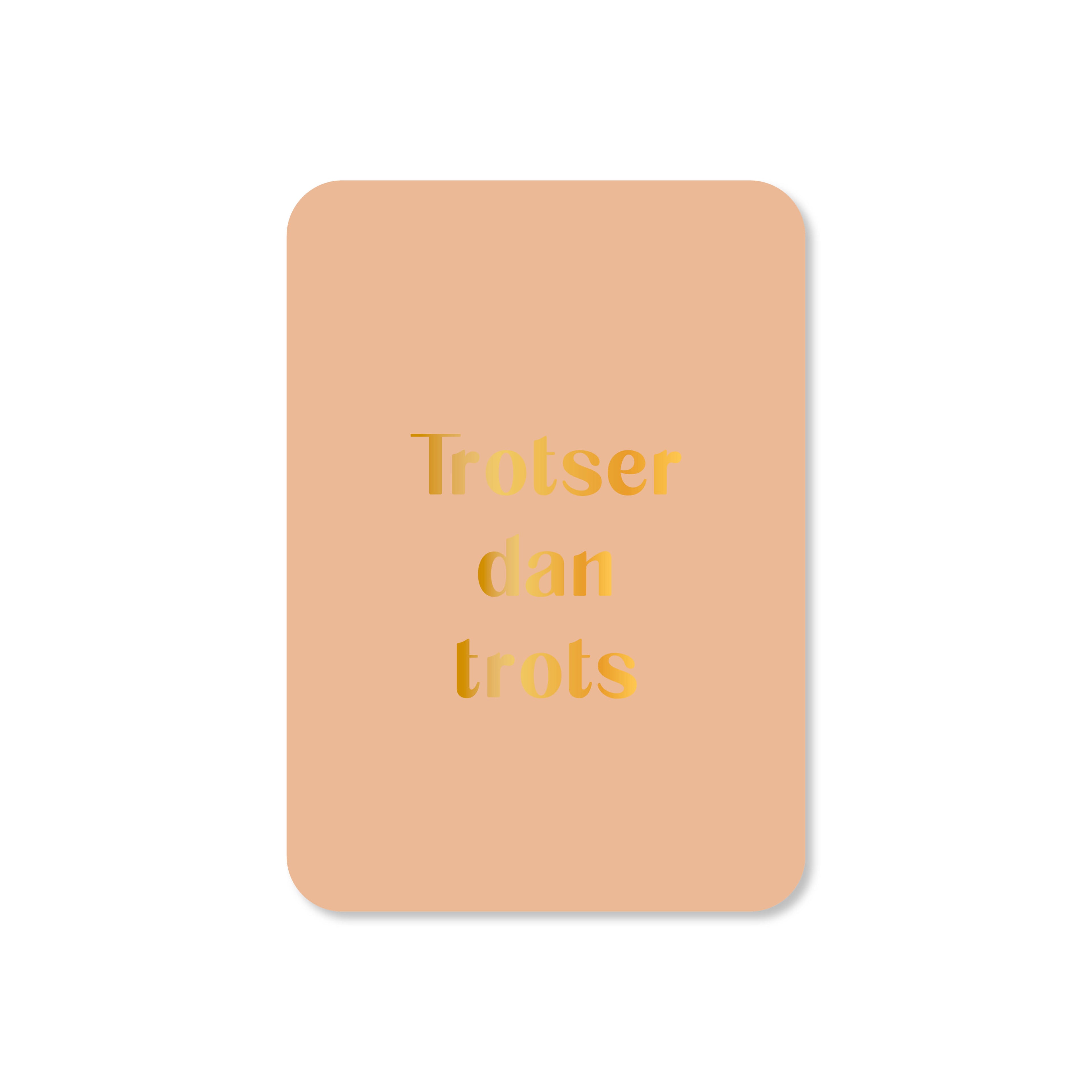 Minikaart in de kleur oranje met de tekst &