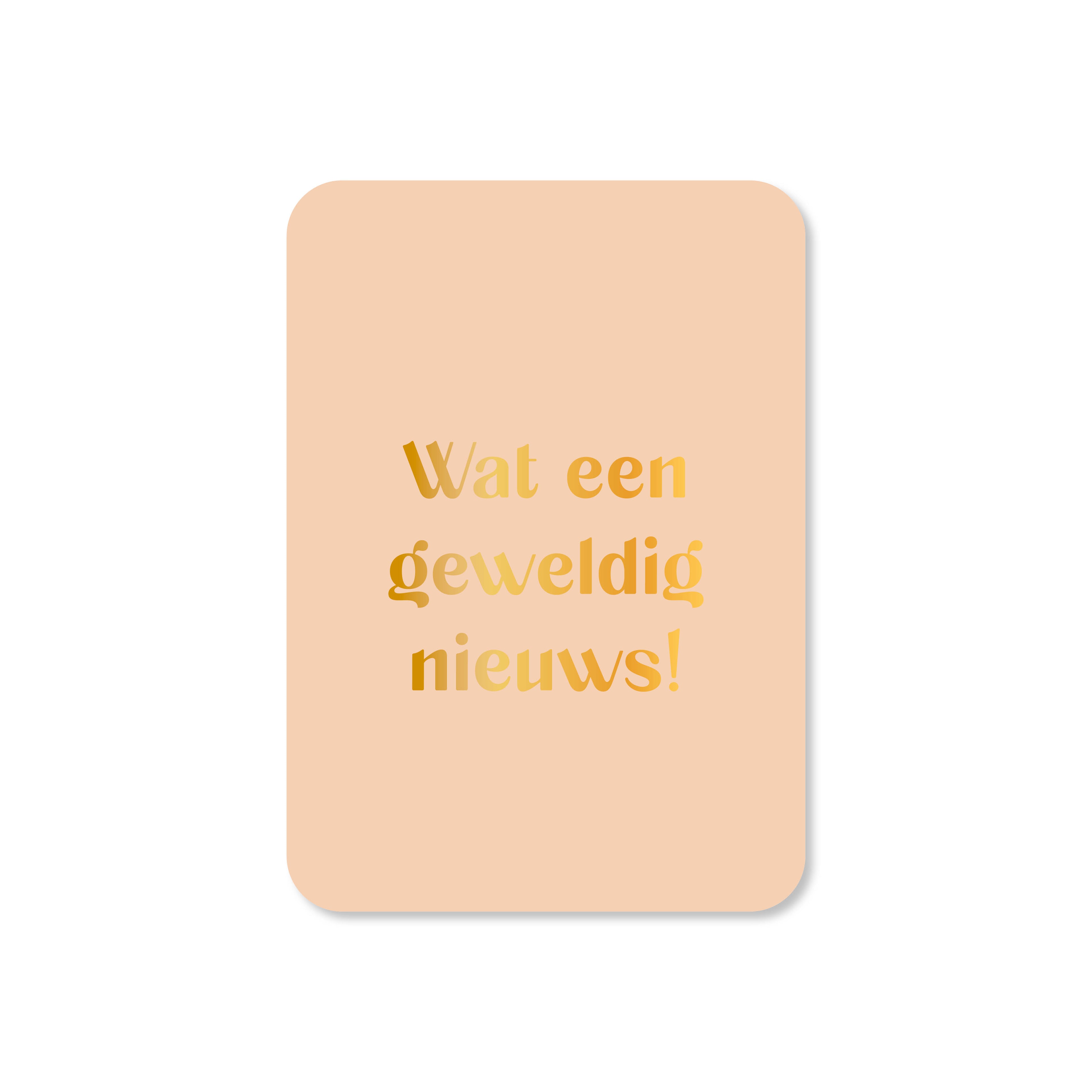 Minikaart in de kleur oranje met de tekst &