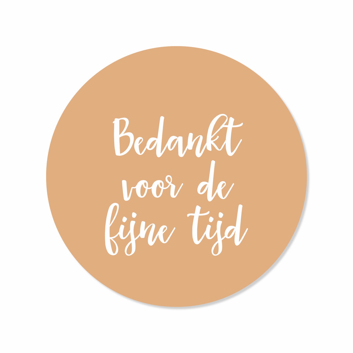 Sticker Bedankt voor de fijne tijd - 10 stuks