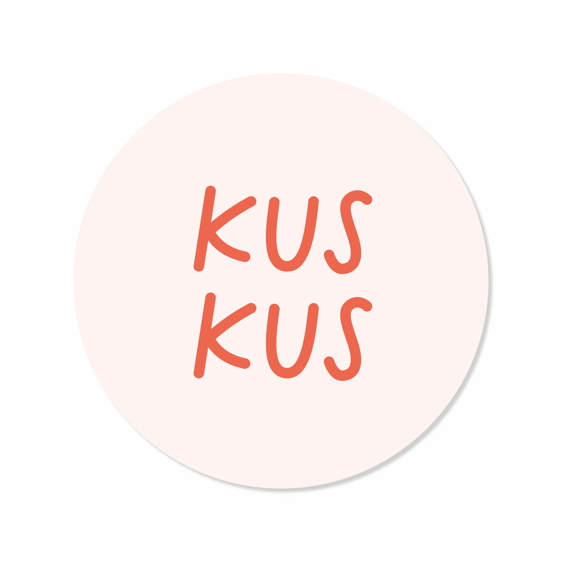 Sticker Kus Kus - 10 stuks - sale