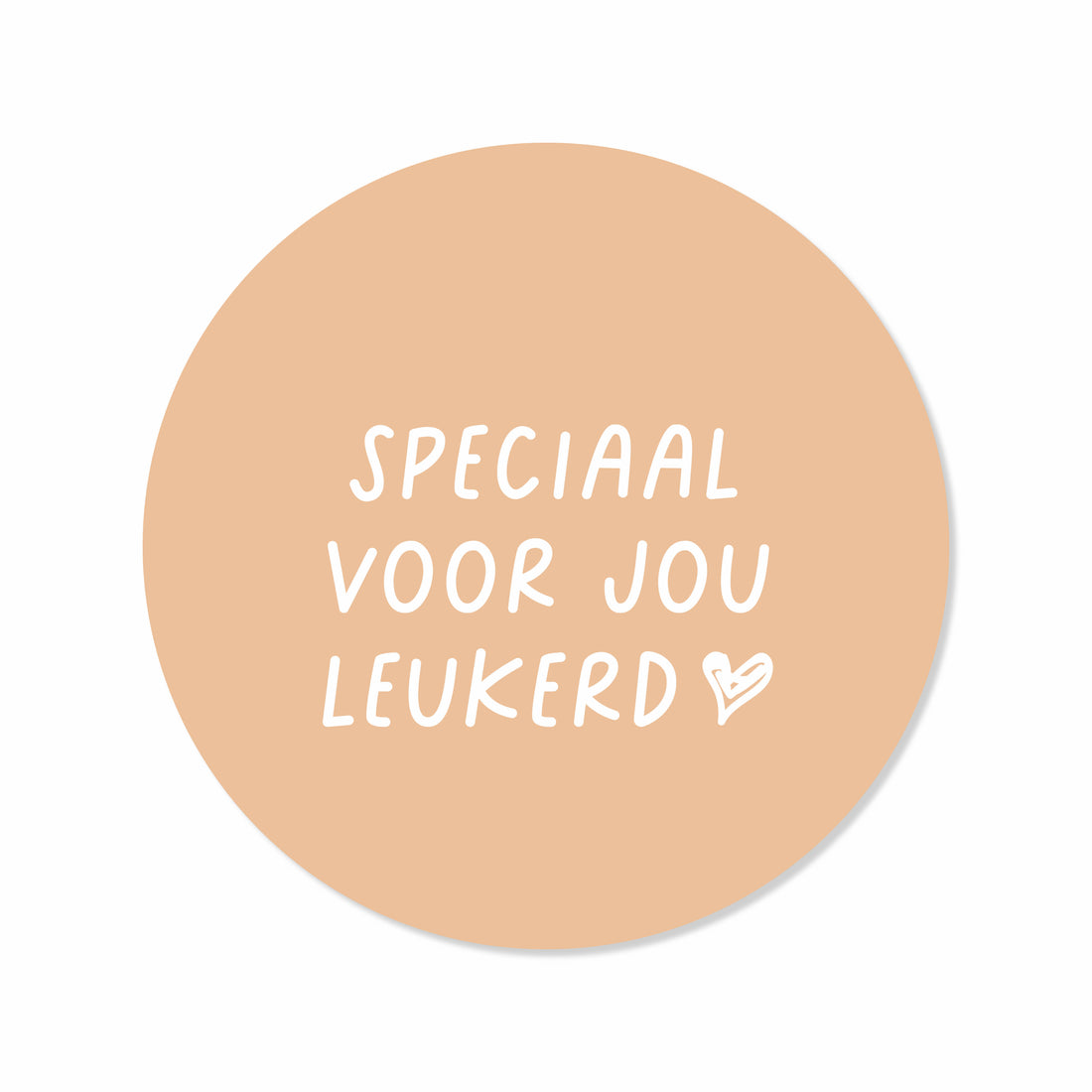 Sticker Speciaal voor jou leukerd - 10 stuks