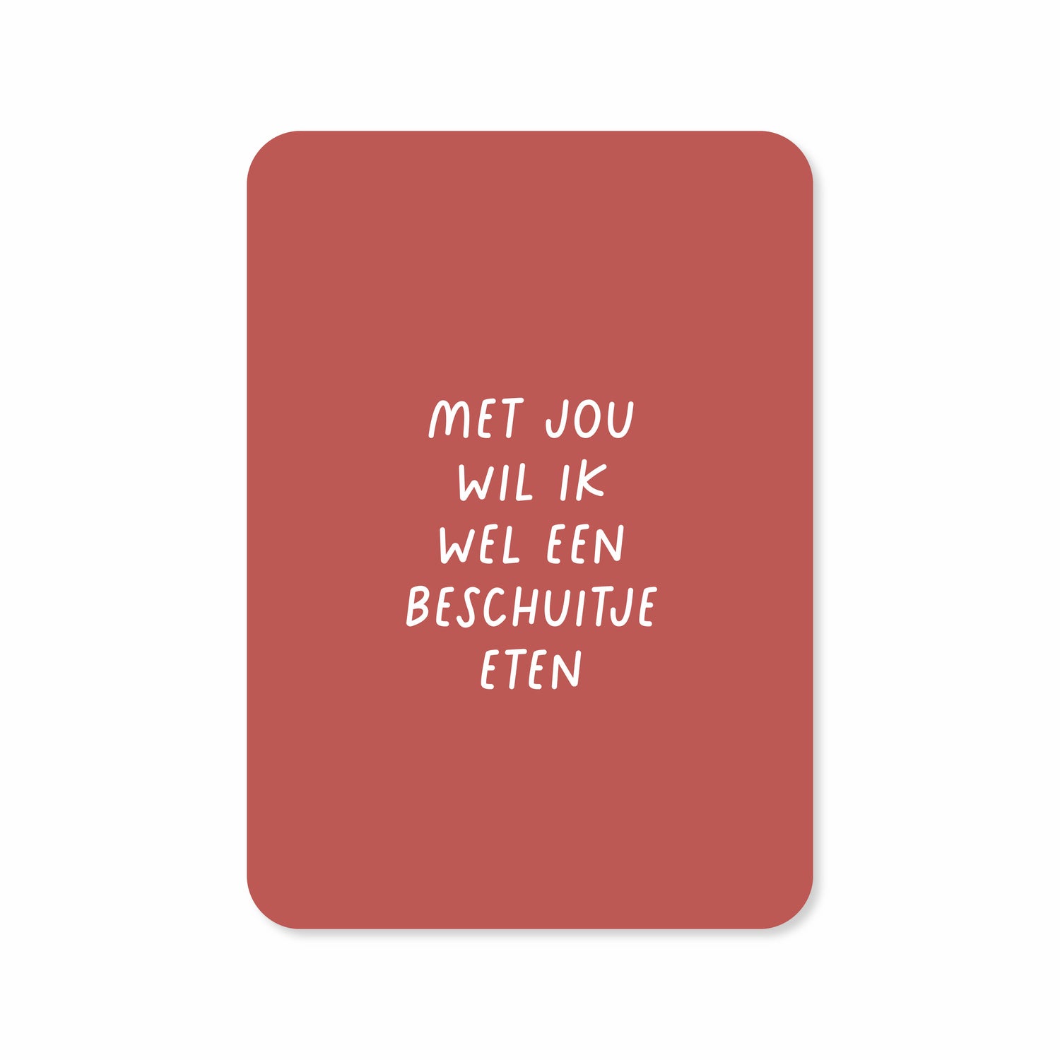 Valentijnskaart met de tekst &