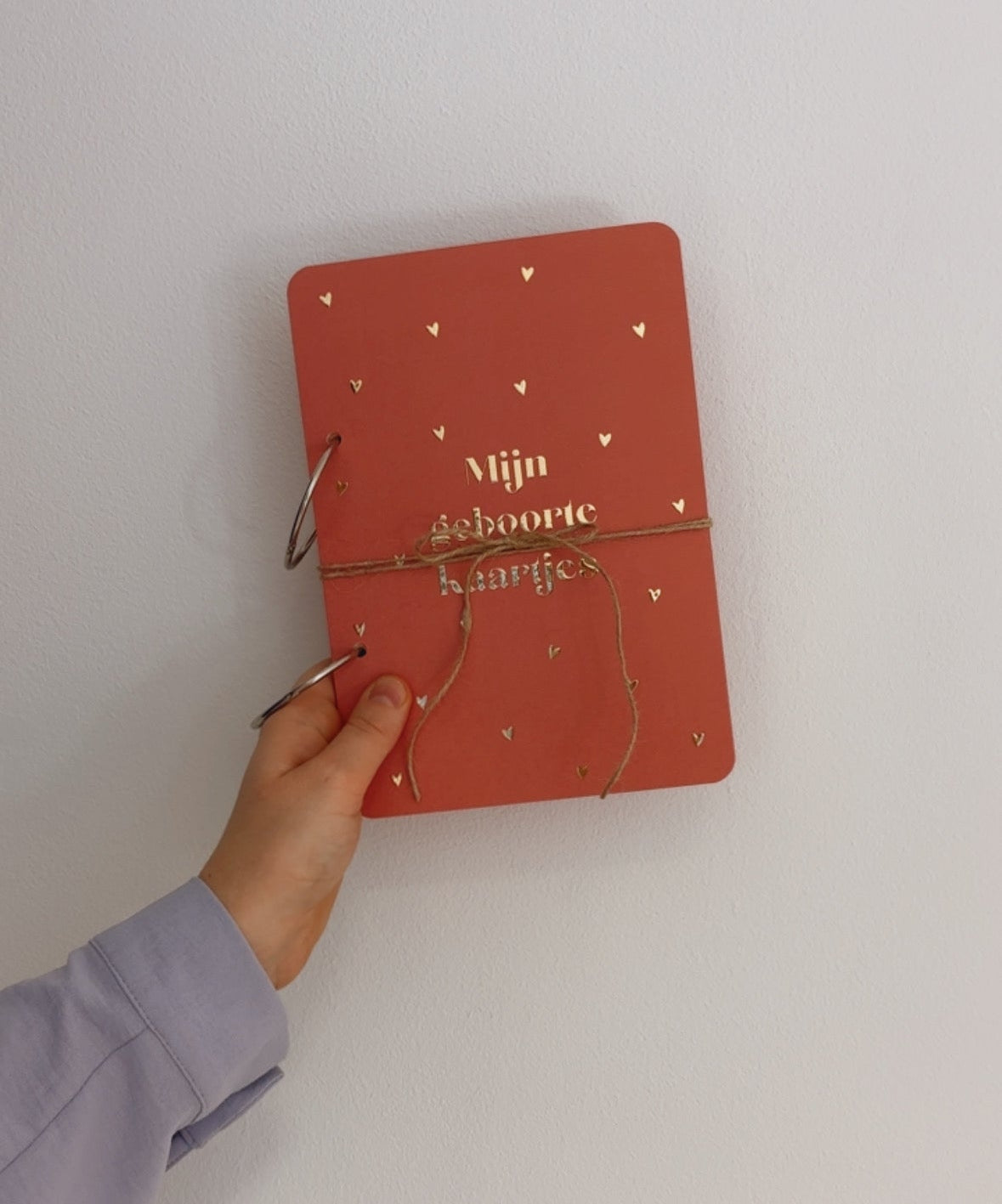 Bewaarbundel Mijn geboortekaarten - rood