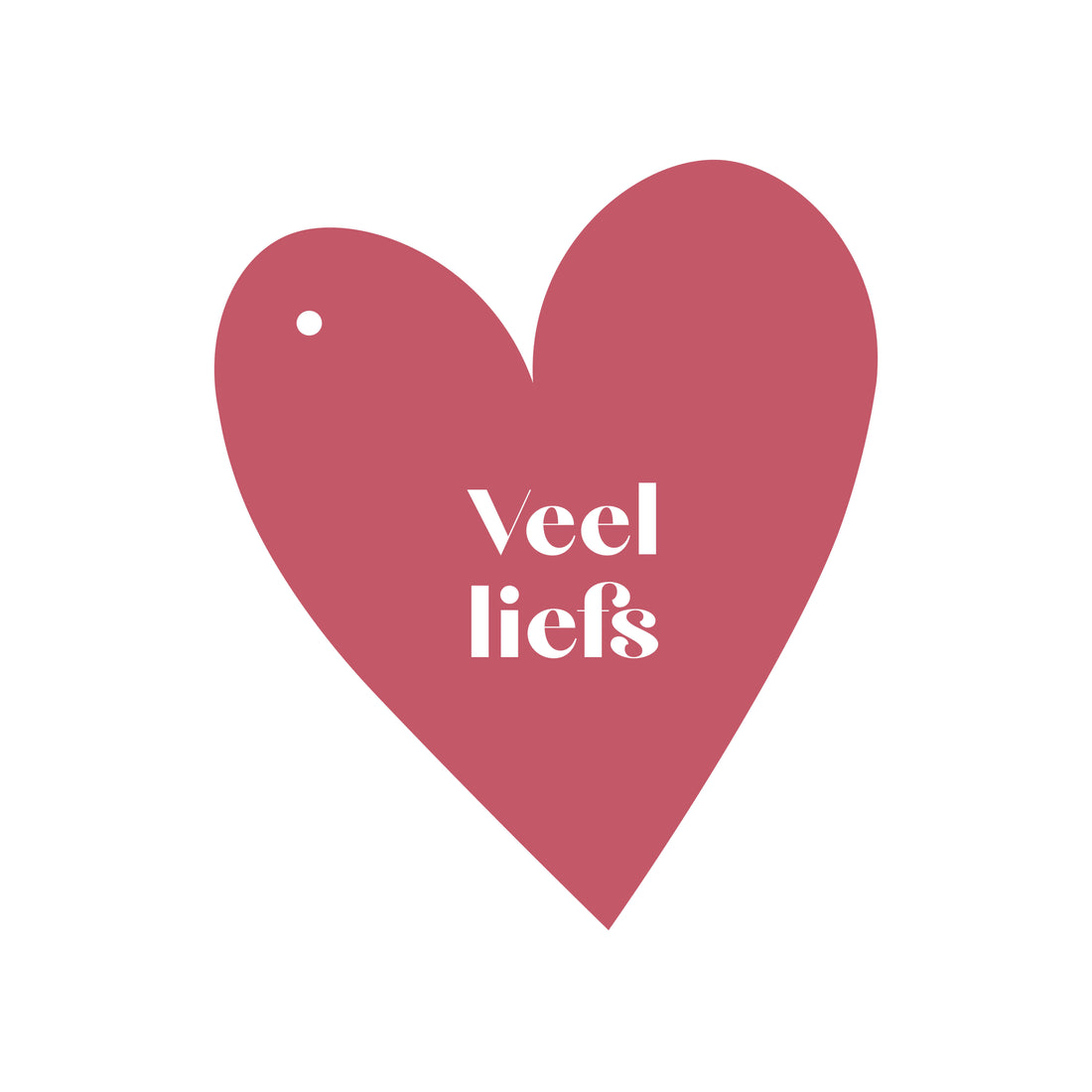 Cadeaukaartje Veel liefs