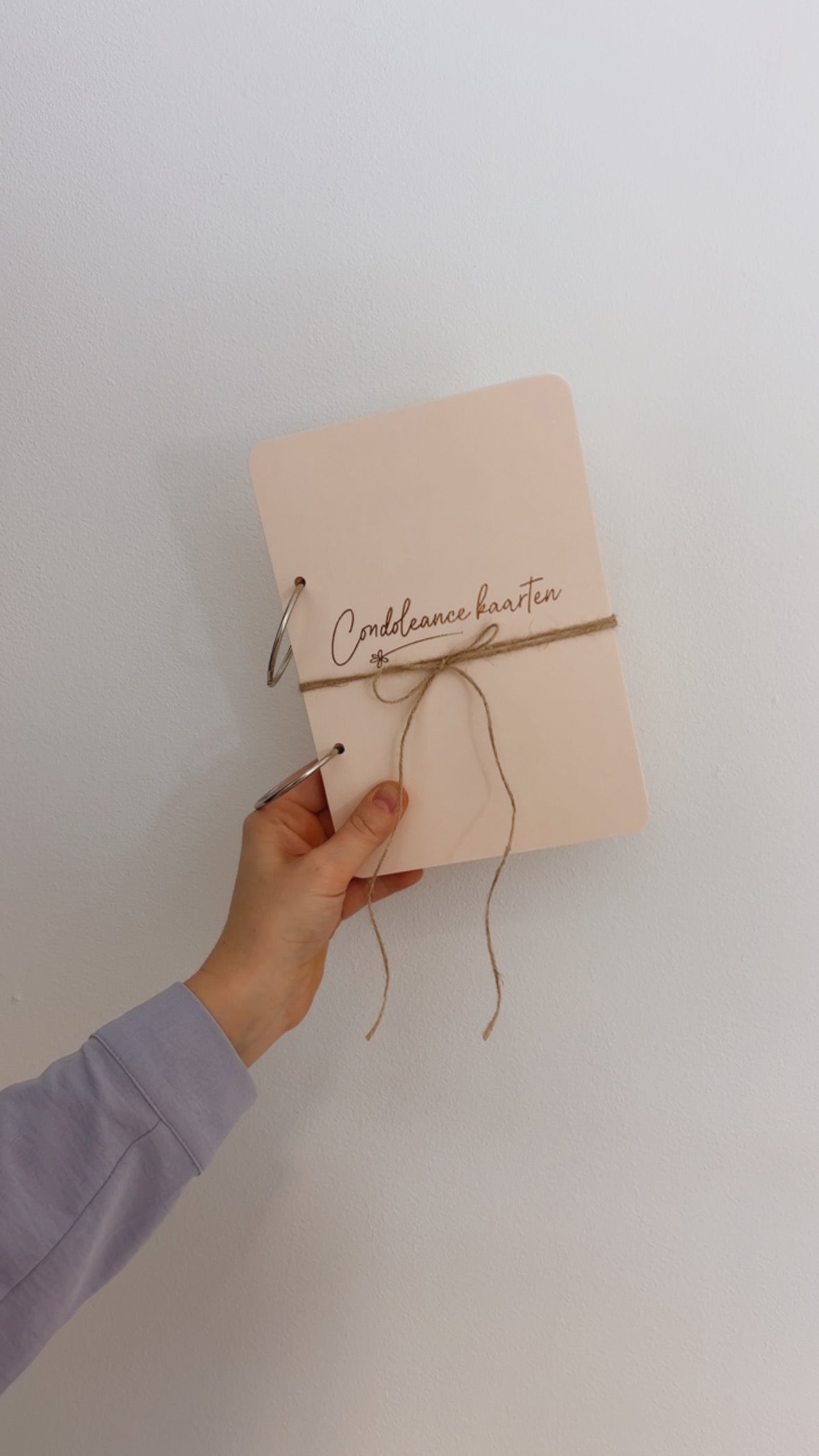 Bewaarbundel Condoleance kaarten - beige