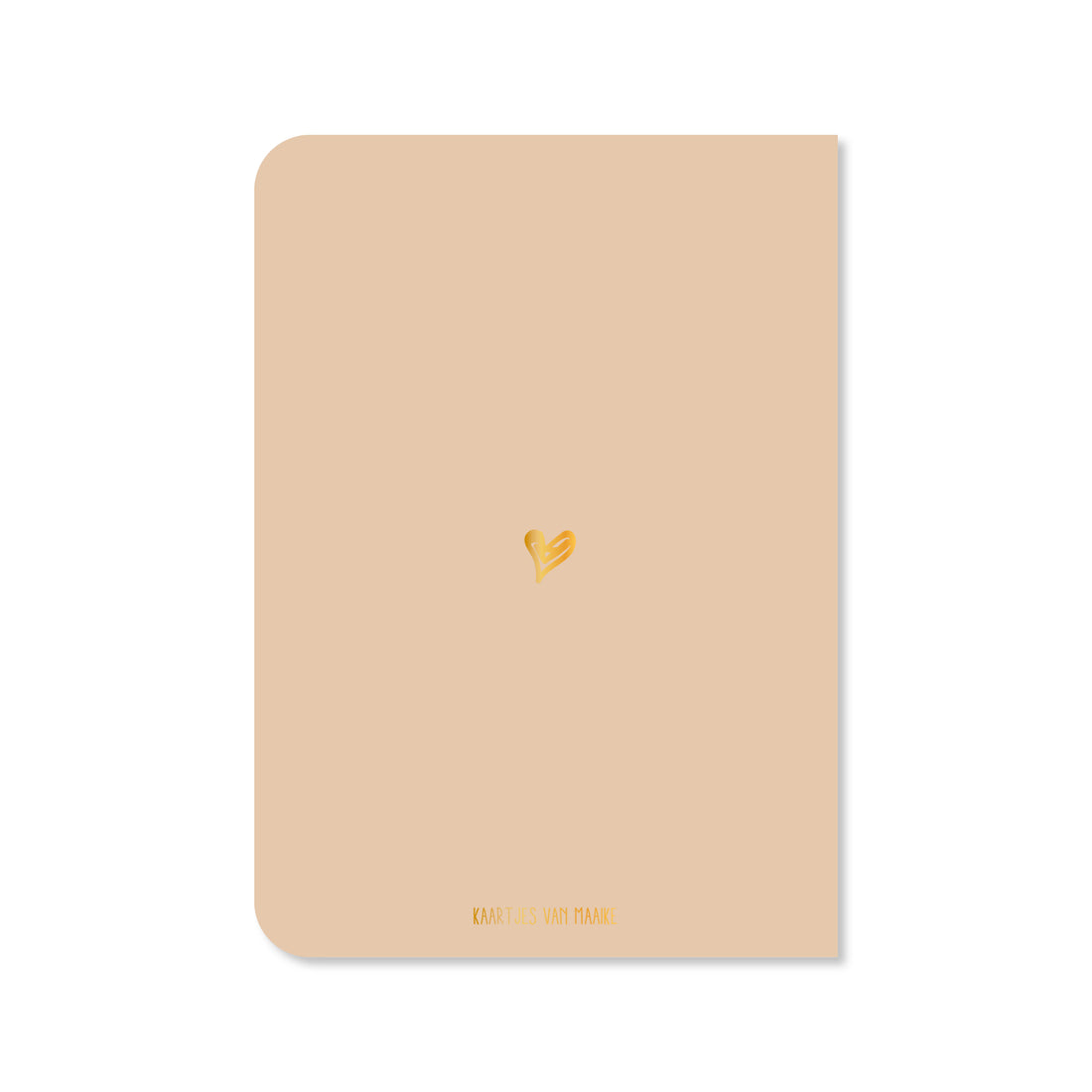 Dubbele kaart met envelop | Happy birthday - met goudfolie
