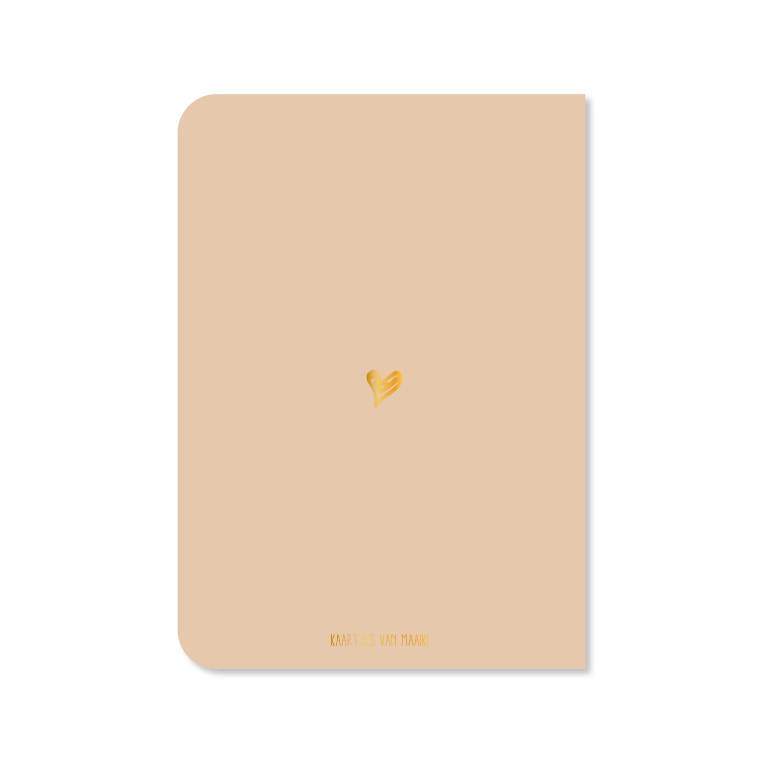 Dubbele kaart met envelop | Happy birthday - met goudfolie
