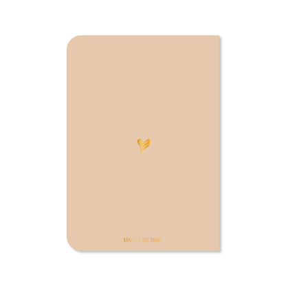 Dubbele kaart met envelop | Happy birthday - met goudfolie