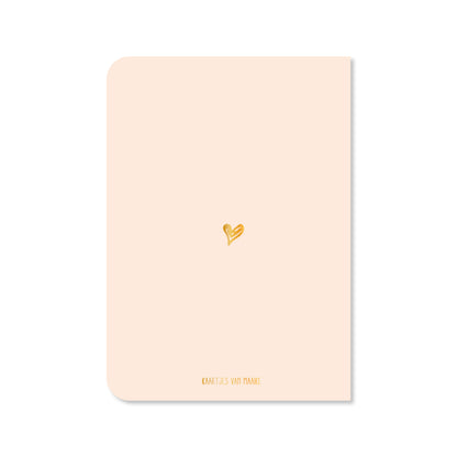 Dubbele kaart met envelop | Lieve collega - met goudfolie