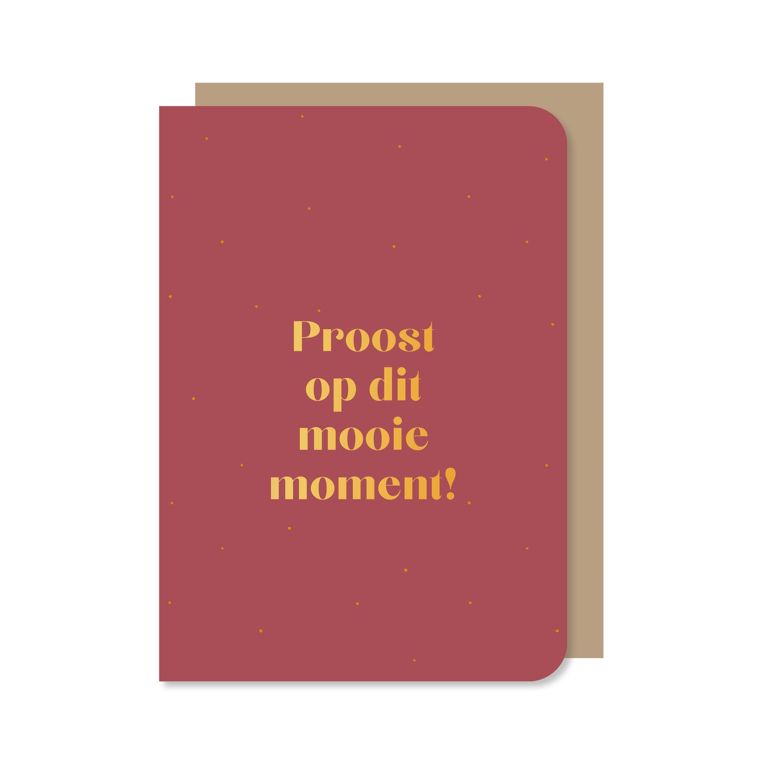 Kaart Proost op dit mooie moment in de kleur rood