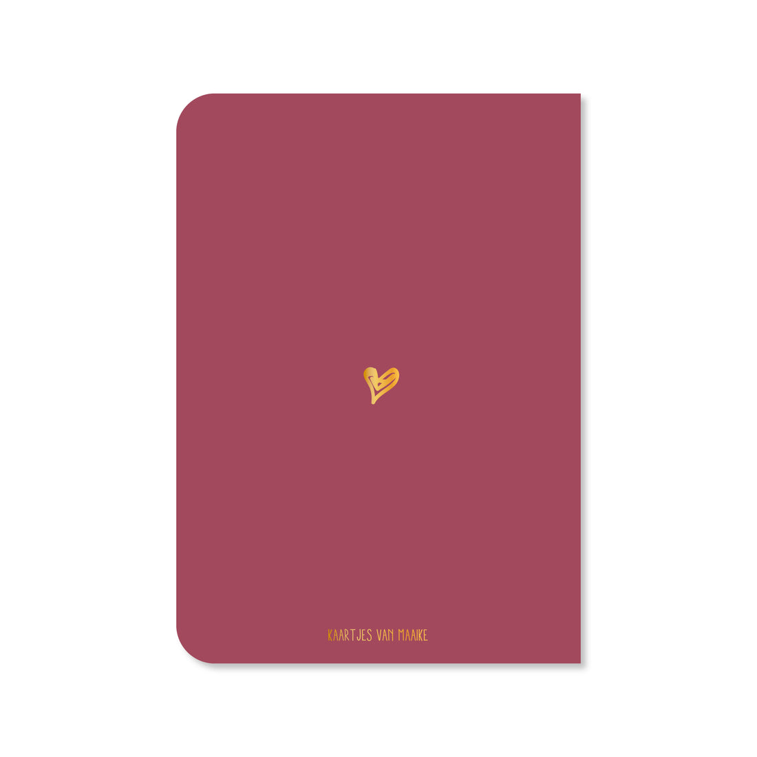Dubbele kaart met envelop | Not a normal card - met goudfolie