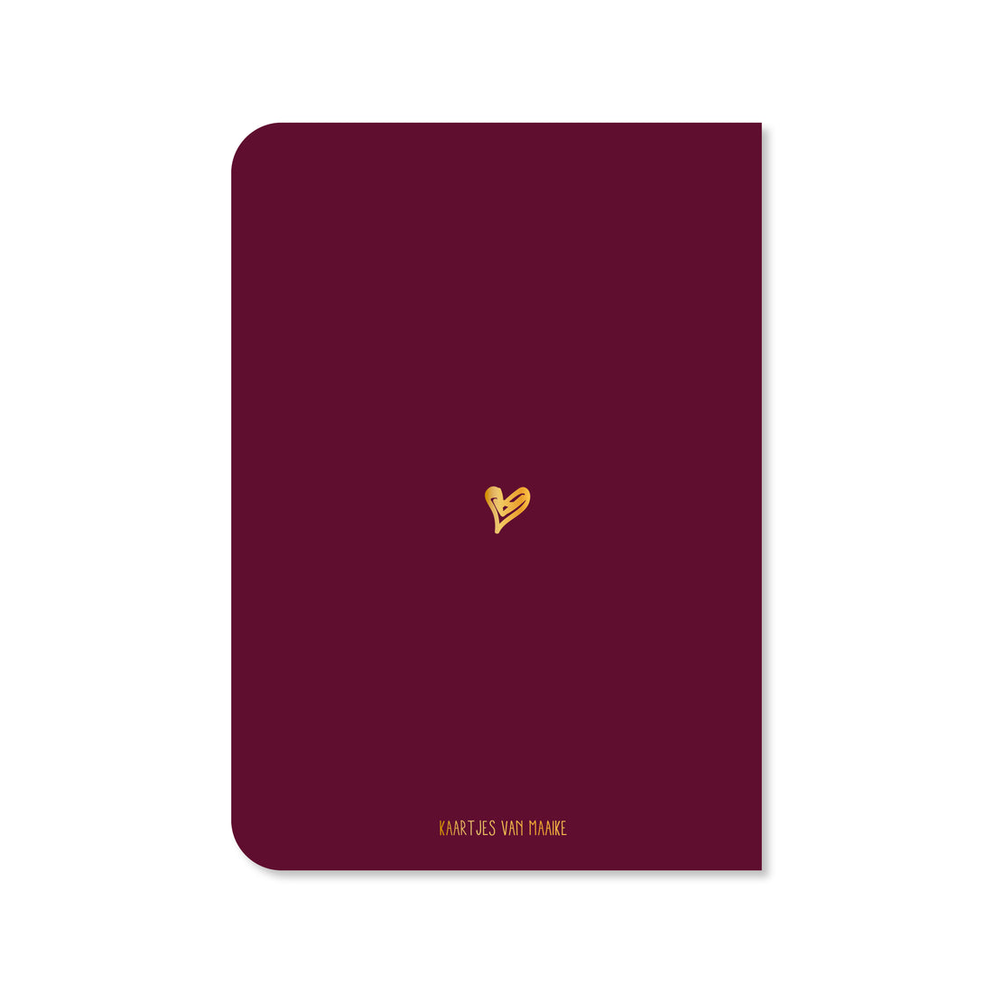 Dubbele kaart met envelop | Hoera er is een baby geboren - met goudfolie