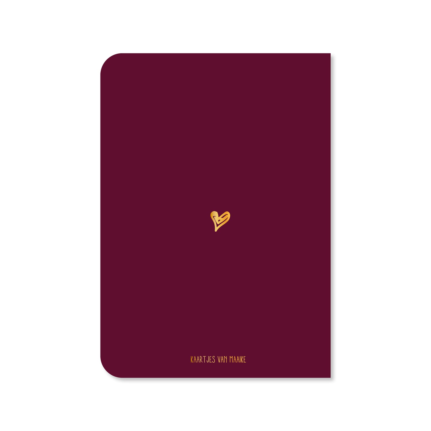 Dubbele kaart met envelop | Hoera er is een baby geboren - met goudfolie