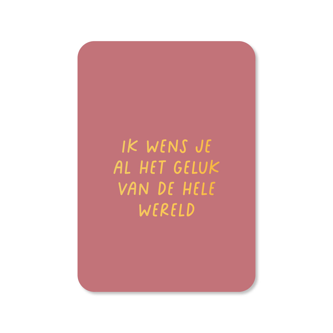 Kaart geluk op de wereld in de kleur roze