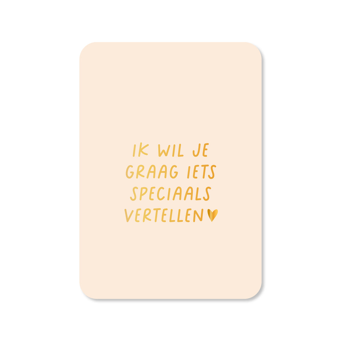 Kaart iets speciaals vertellen in de kleur roze