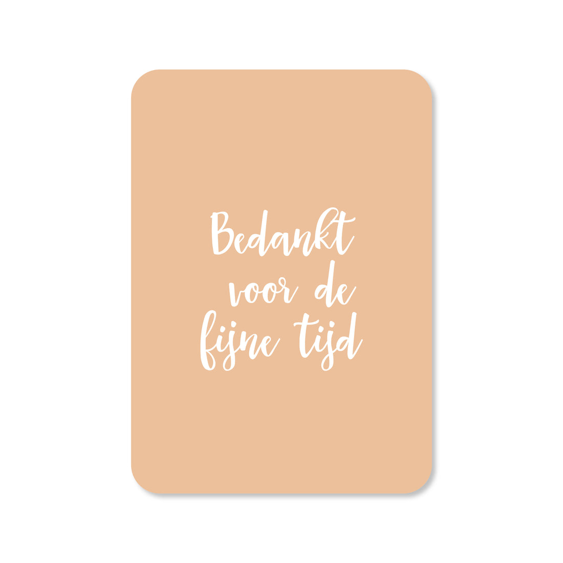 Wenskaart voor het afscheid nemen met de tekst &