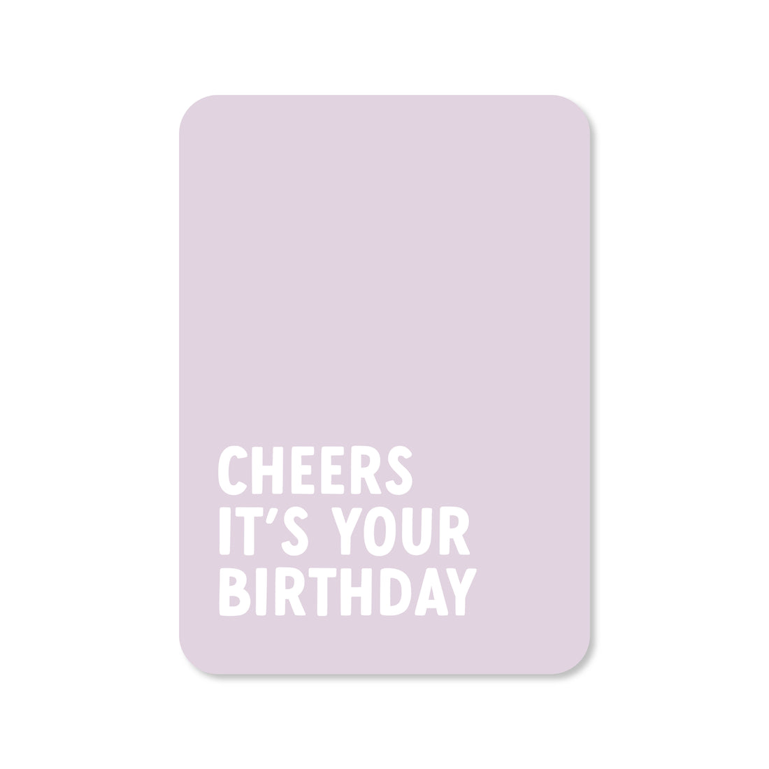 Wenskaart met de tekst &