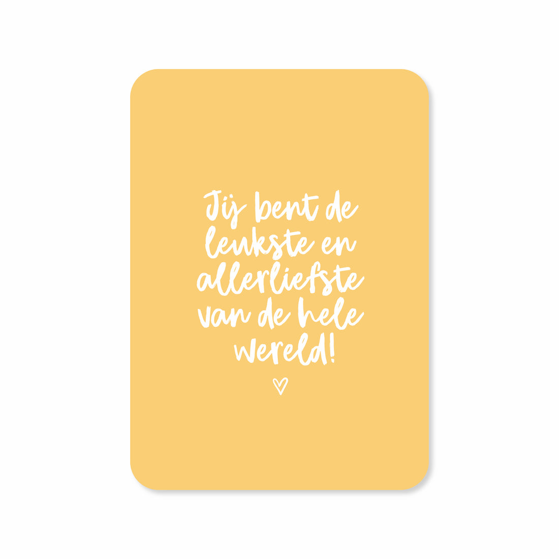 Wenskaart met de tekst &