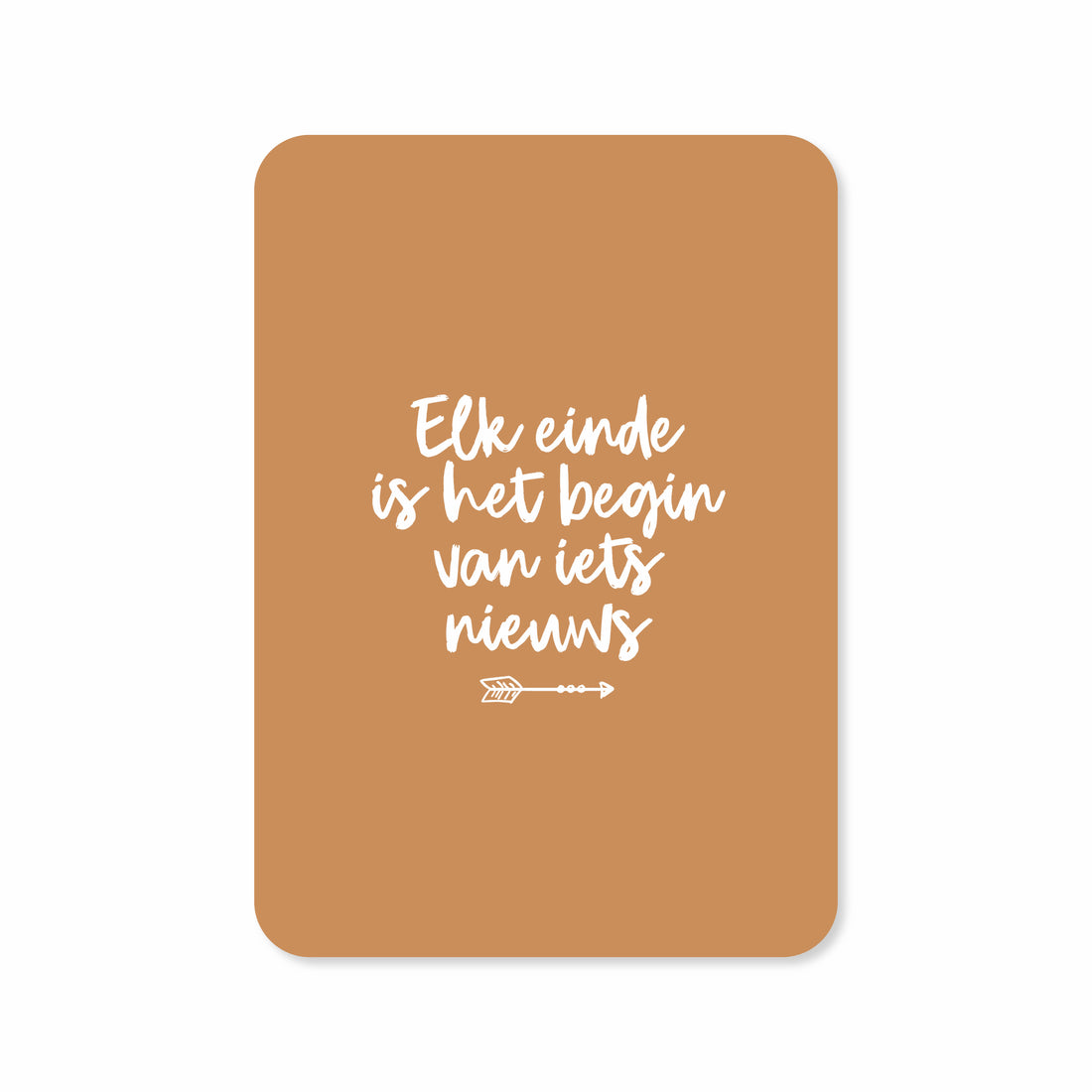 Wenskaart met de tekst &