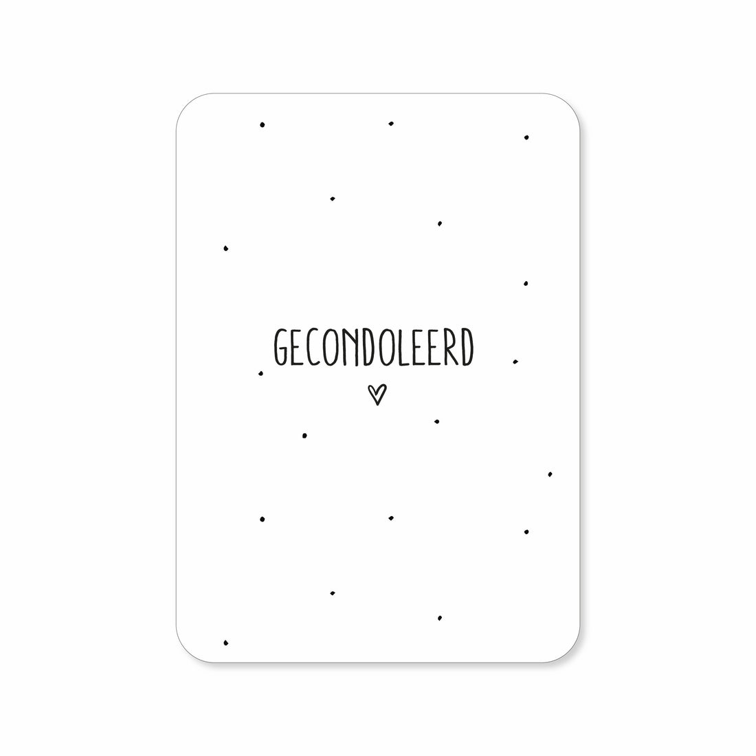 Wenskaart met de tekst &