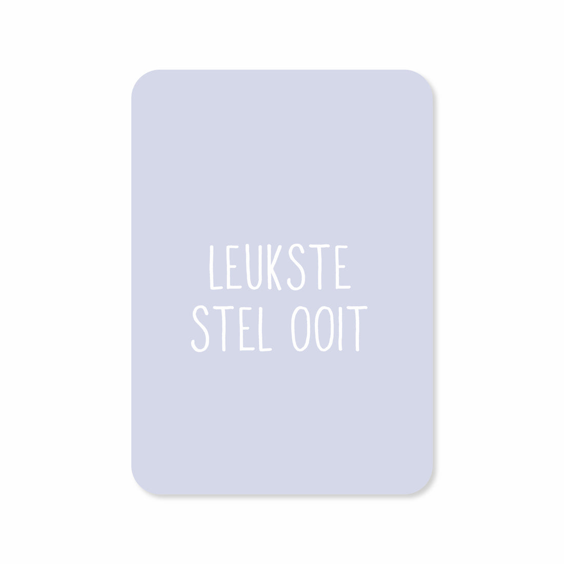 Wenskaart met de tekst &