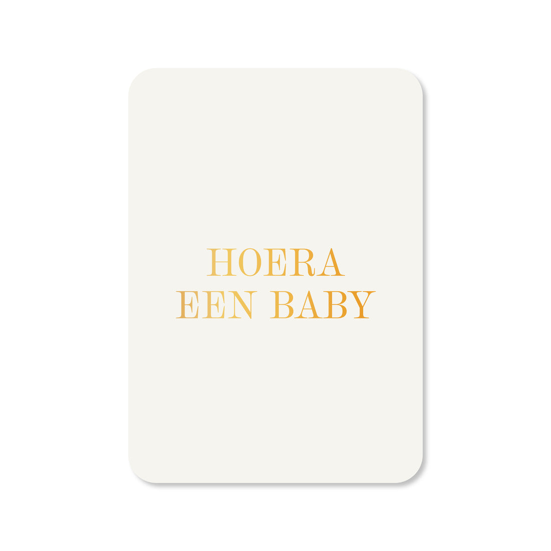 Wenskaart in de kleur wit met de tekst &