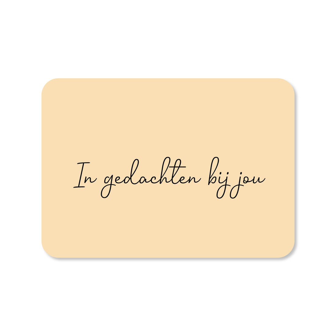 Wenskaart met de tekst &