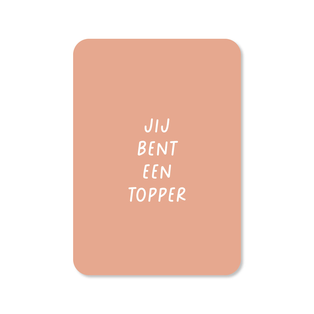 Wenskaart met de tekst &