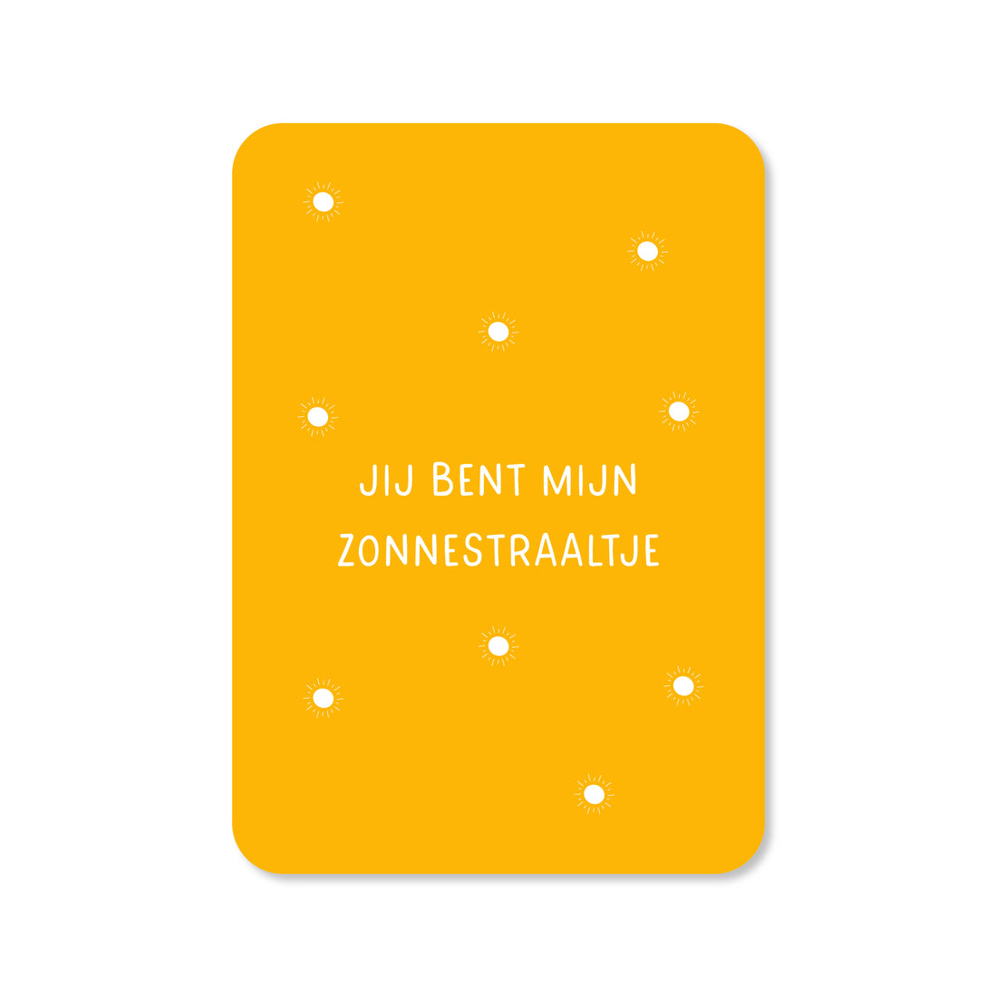 Wenskaart met de tekst &