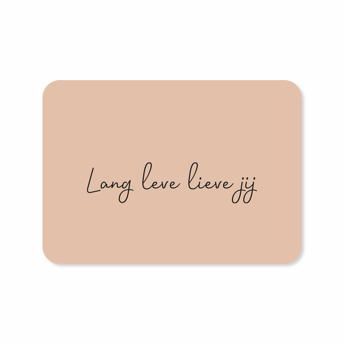 Verjaardagskaart met de tekst &