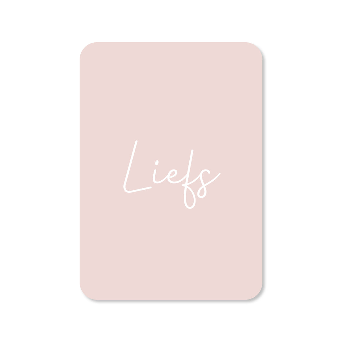 Wenskaart met de tekst &