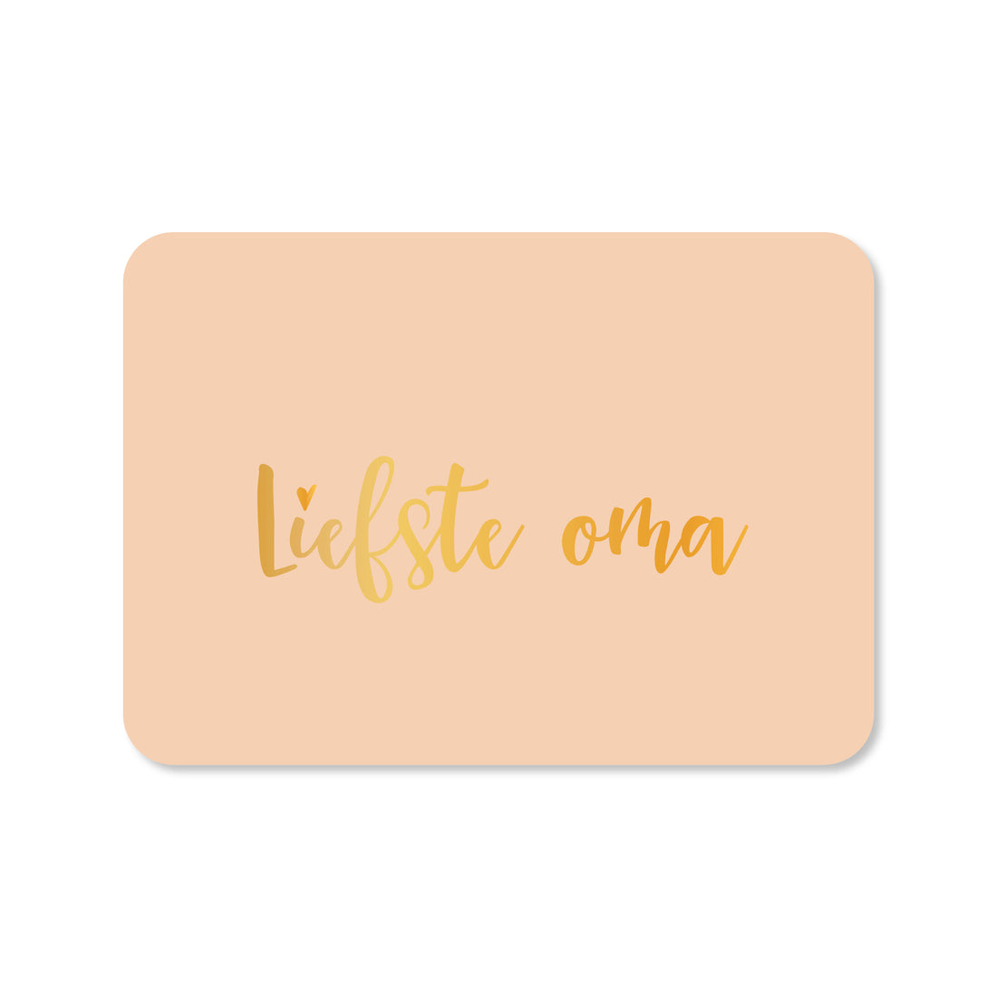 Wenskaart voor Moederdag in de kleur roze met de tekst &