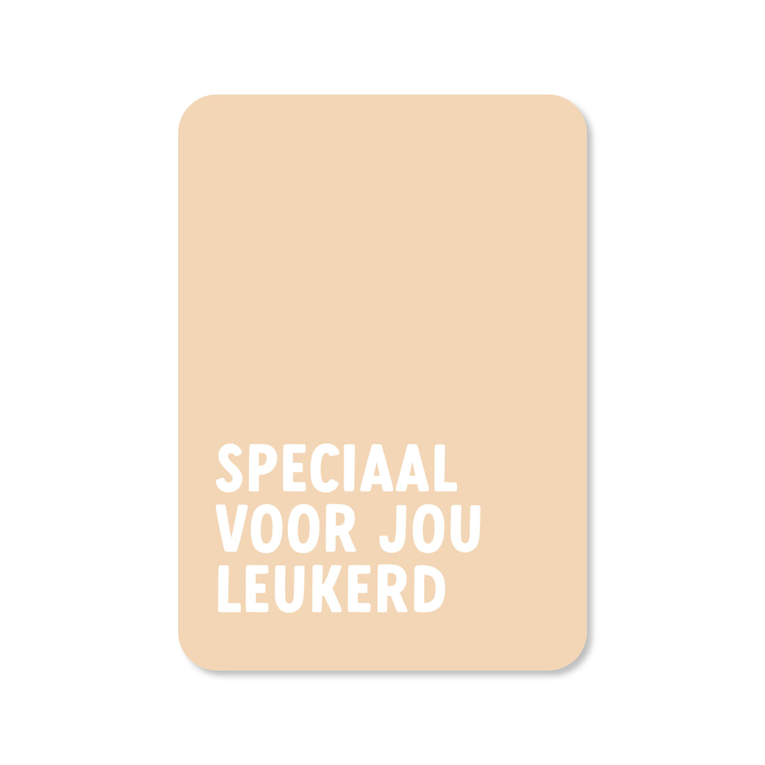 Wenskaart met de tekst &