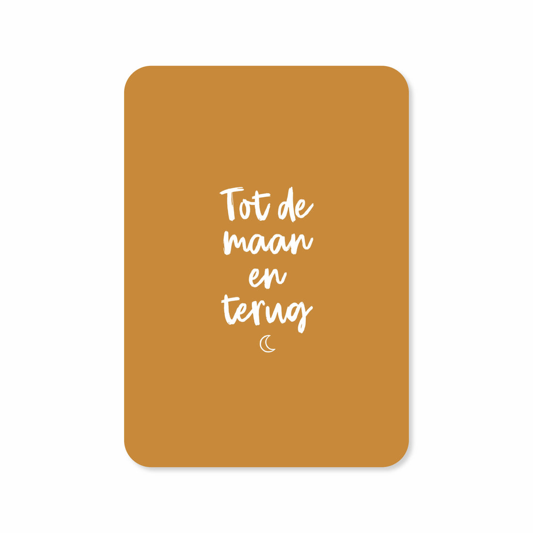 Wenskaart met de tekst &