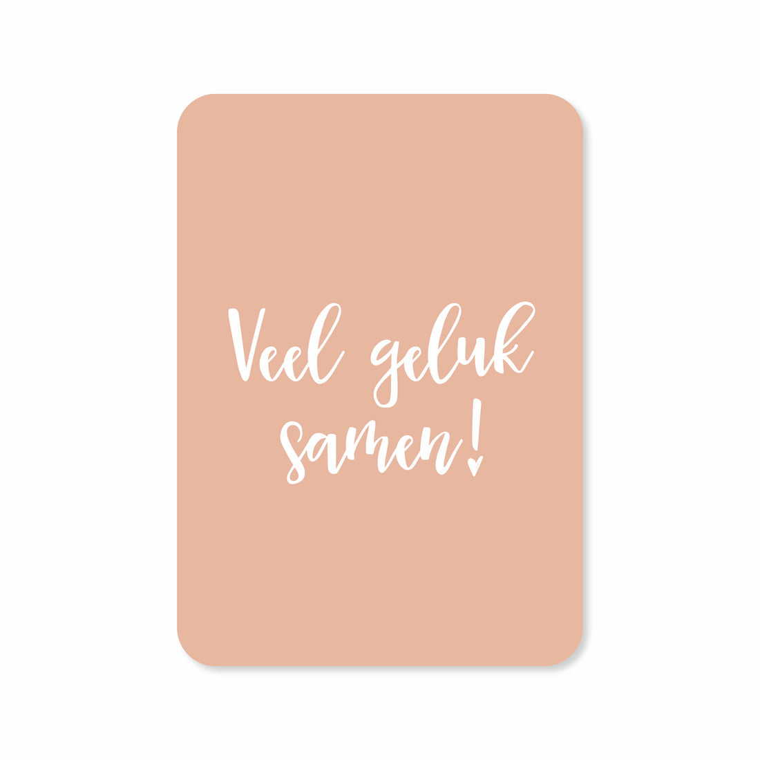 Wenskaart met de tekst &