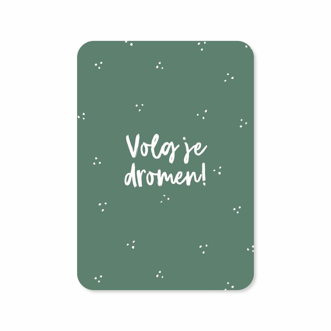 Wenskaart met de tekst &