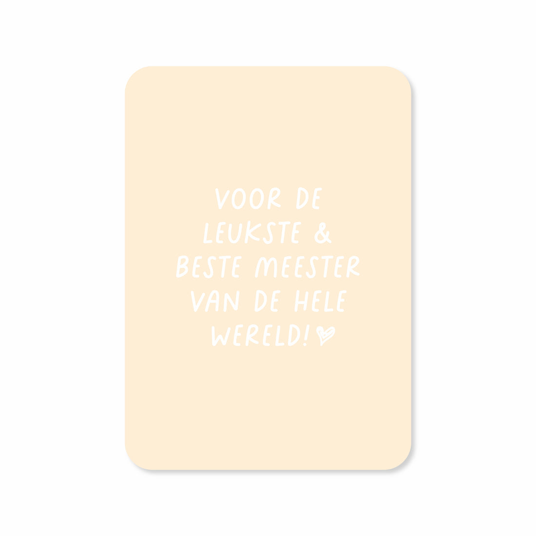 Wenskaart met de tekst &