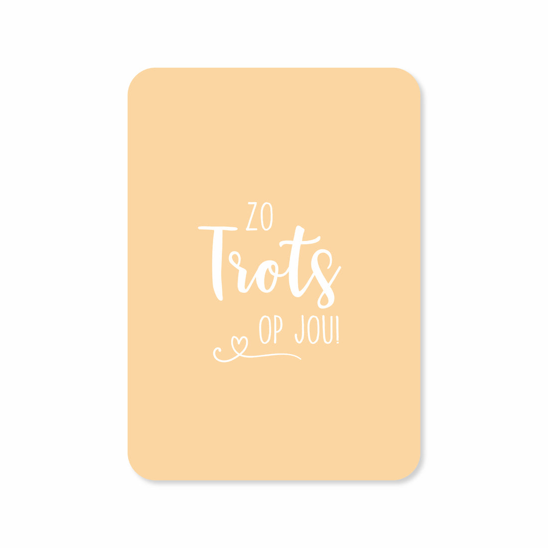 Wenskaart met de tekst &