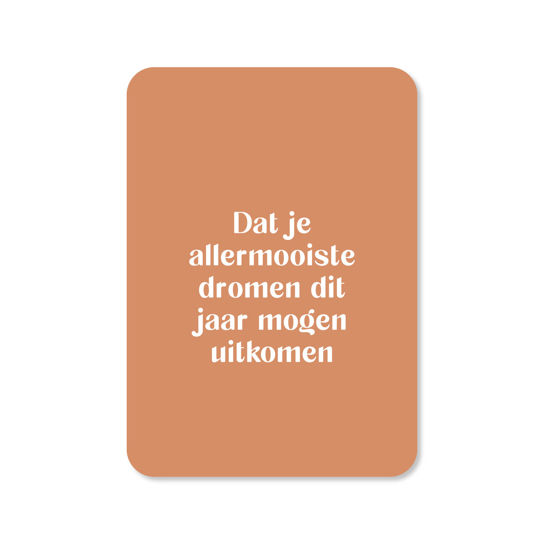 Kerstkaart met de tekst &