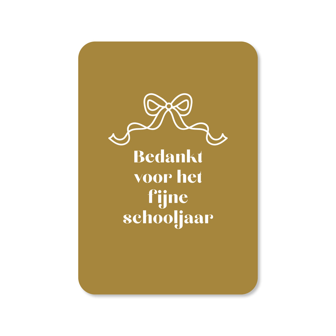 Kaart Bedankt voor het fijne schooljaar
