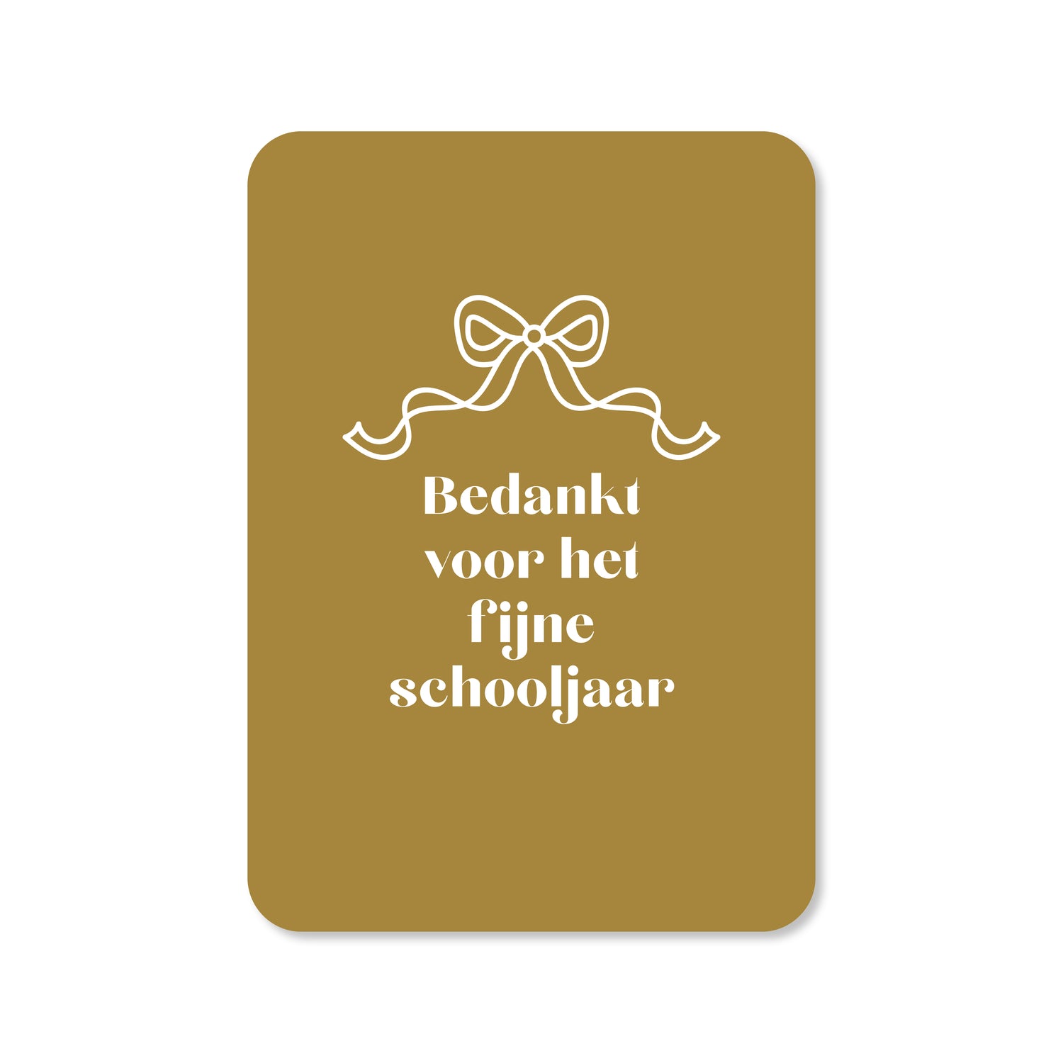 Kaart Bedankt voor het fijne schooljaar
