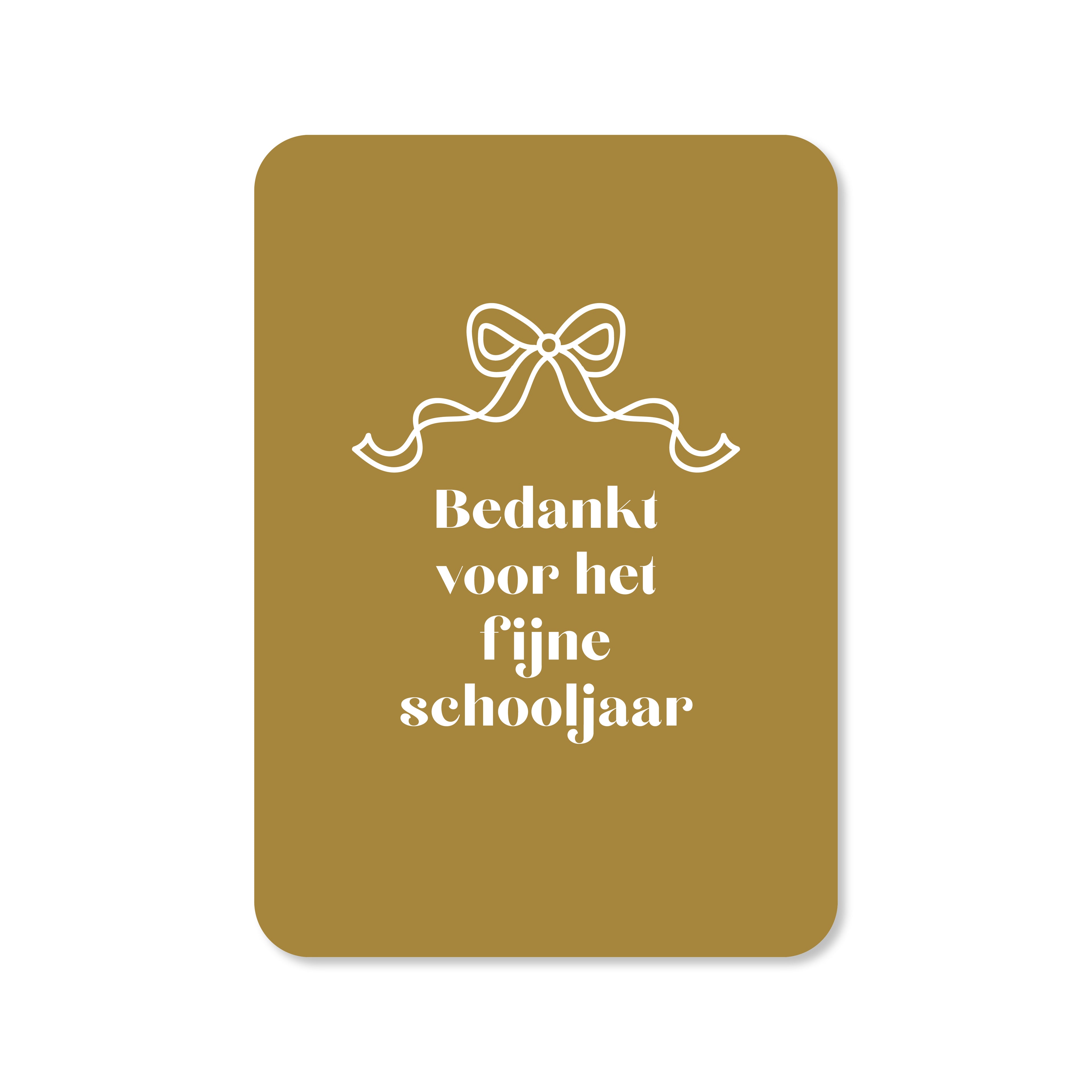 Kaart Bedankt voor het fijne schooljaar